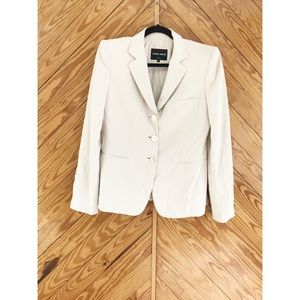 Vintage Giorgio Armani Cream Silk Blazer